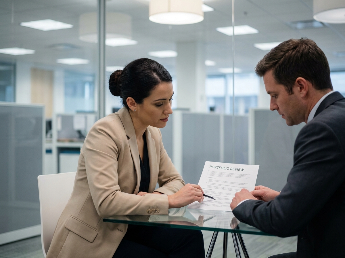 Femme en rendez-vous avec un conseiller financier pour choisir son assurance-vie