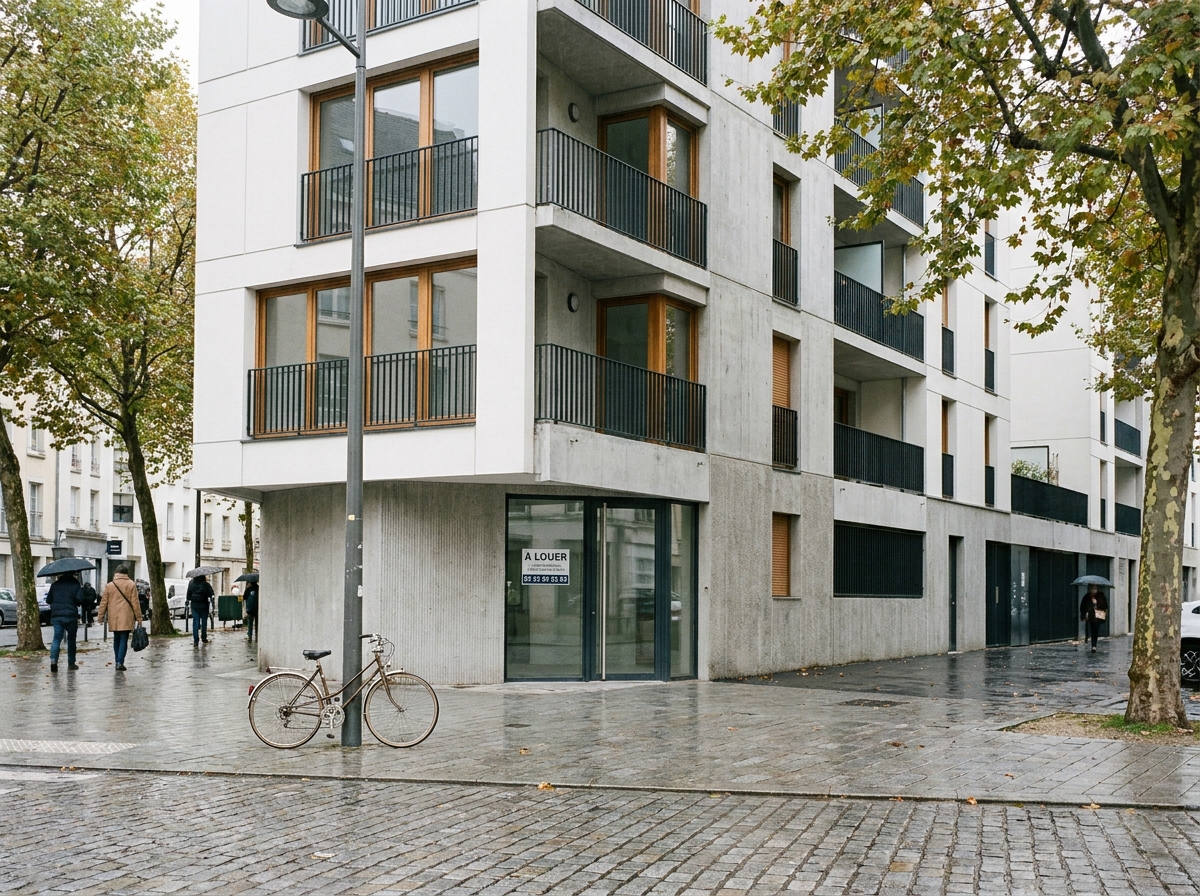 Immeuble résidentiel moderne avec appartements à louer dans une ville de l'Ouest de la France pour un investissement locatif