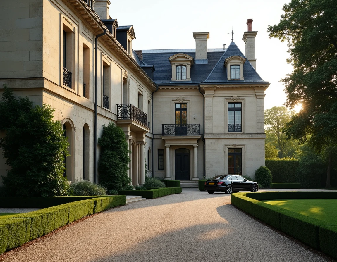 Façade d'un manoir français du XIXe siècle symbole de patrimoine immobilier et de fortune héritée