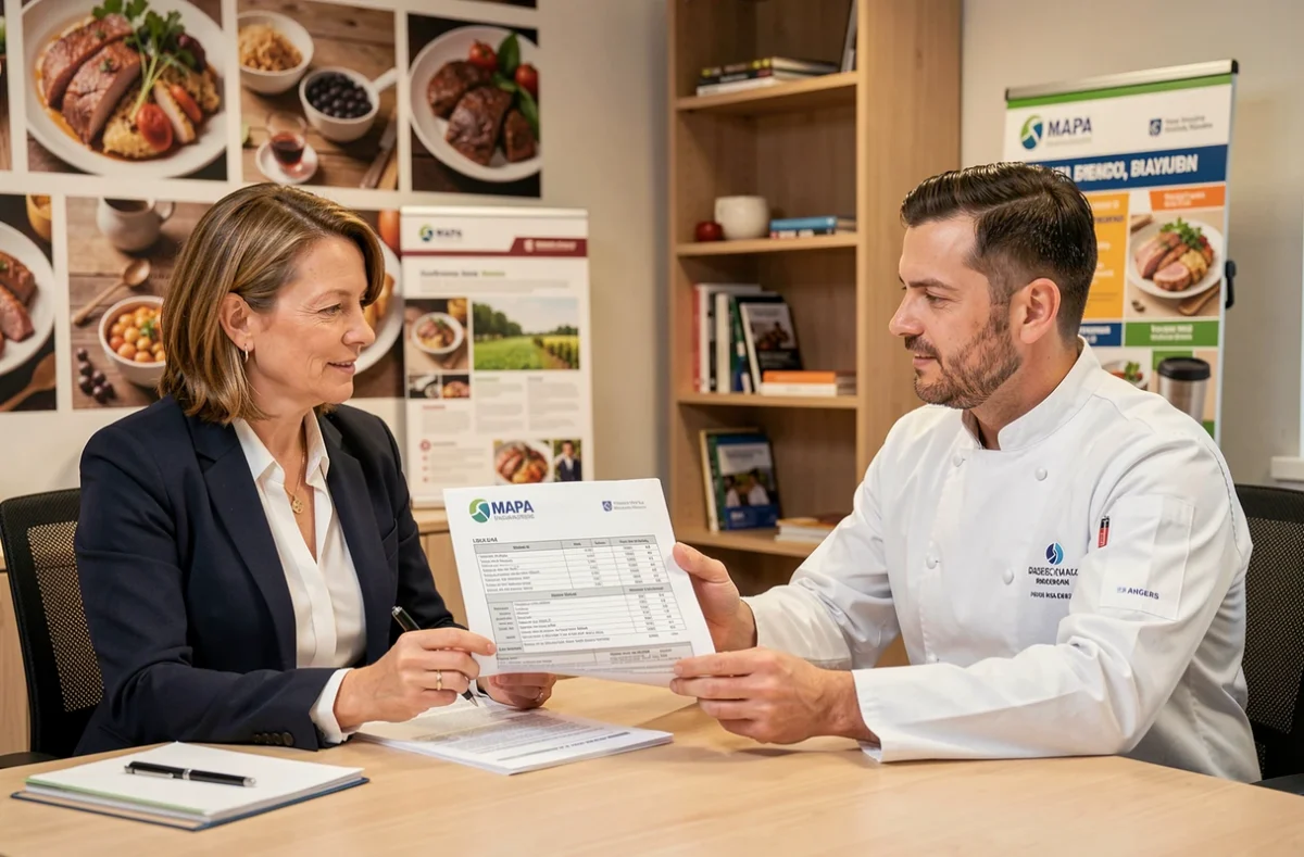 Spécialiste MAPA Assurances Angers conseillant un professionnel de la restauration sur son contrat d'assurance