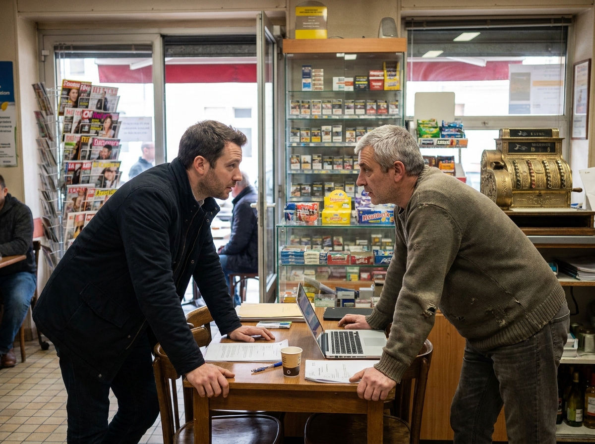 Négociation entre vendeur et acheteur pour la reprise d'un commerce de tabac-presse en France